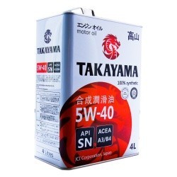Takayama 5W-40 A3B4 SN/CF 4л